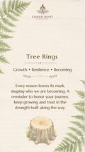 Tree Rings Pendant - Growth, Resilience, and Becoming