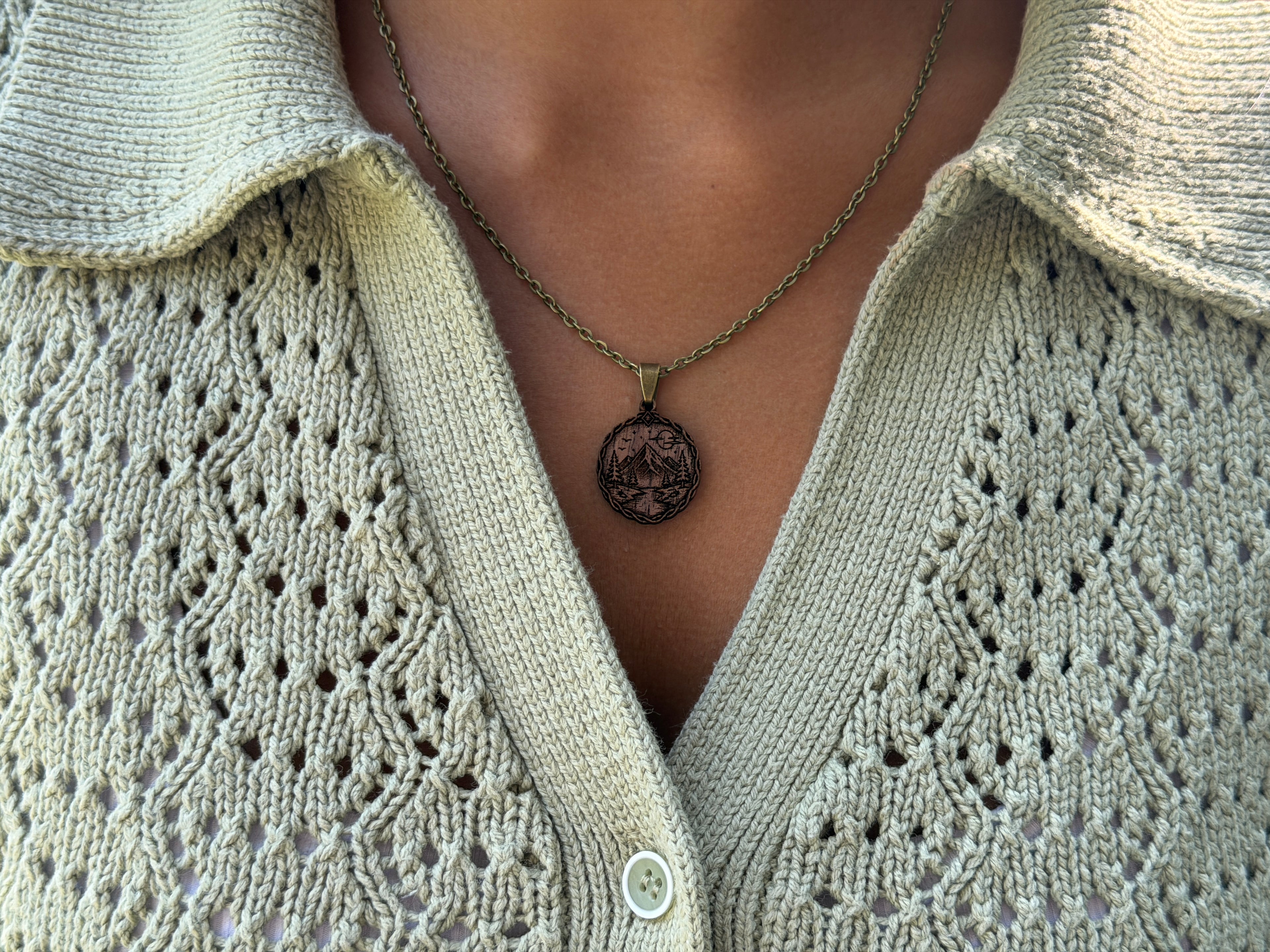 Mountain River Pendant - Adaptability, Persistence and Strength