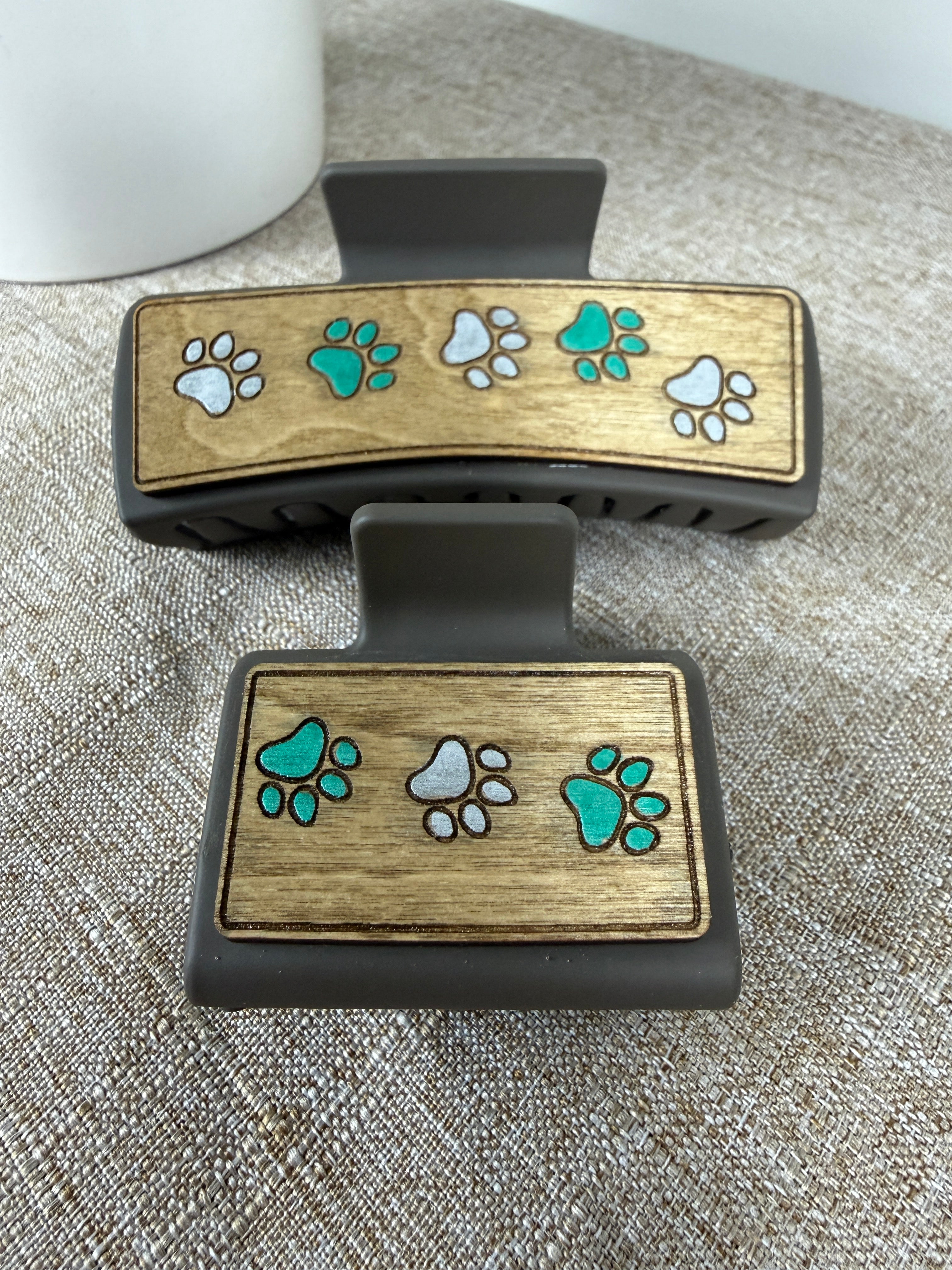 Nature inspired Wood Hair  Clips