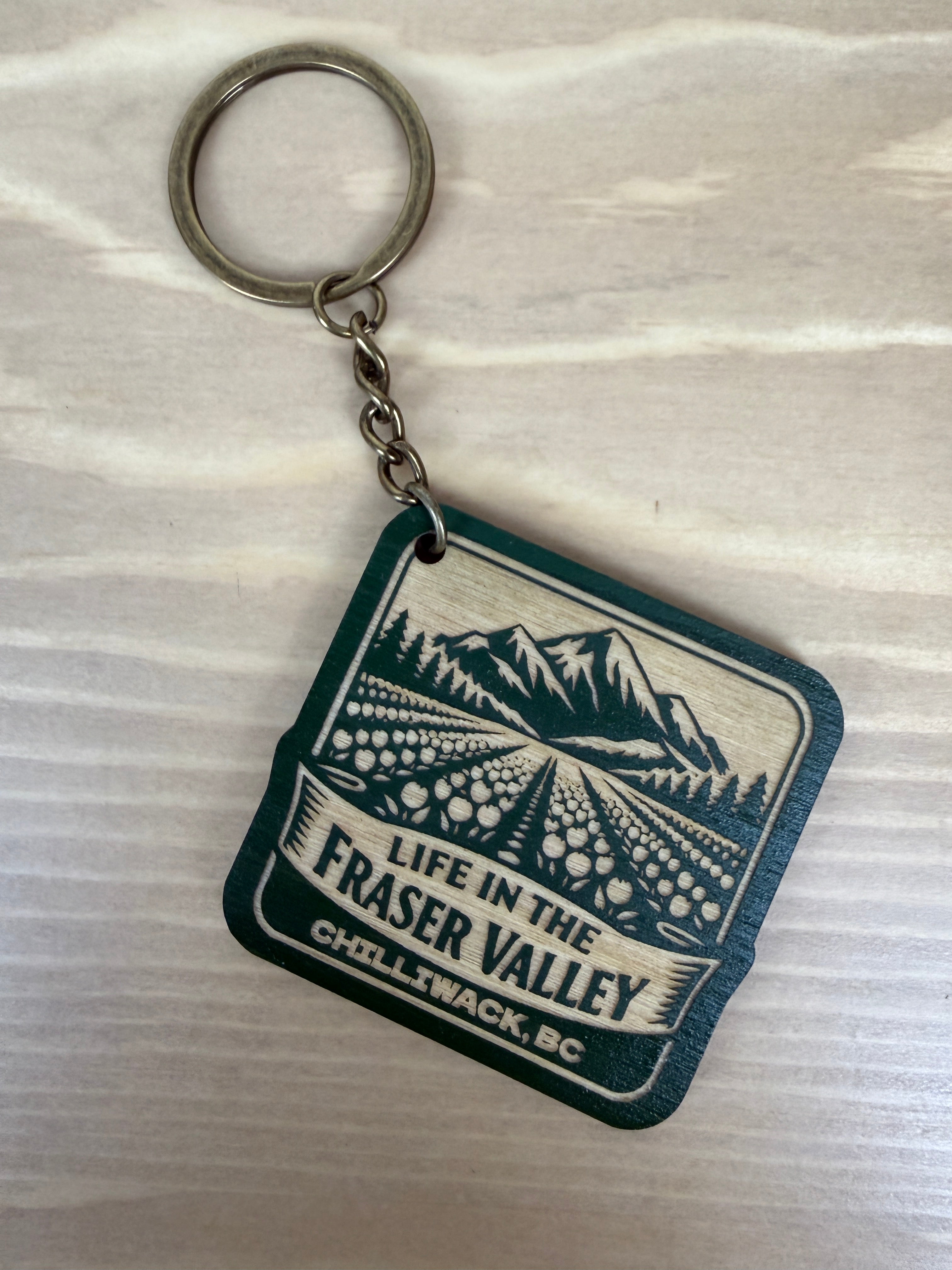Life in the Fraser Valley Keychain - Chilliwack - Tulip fields