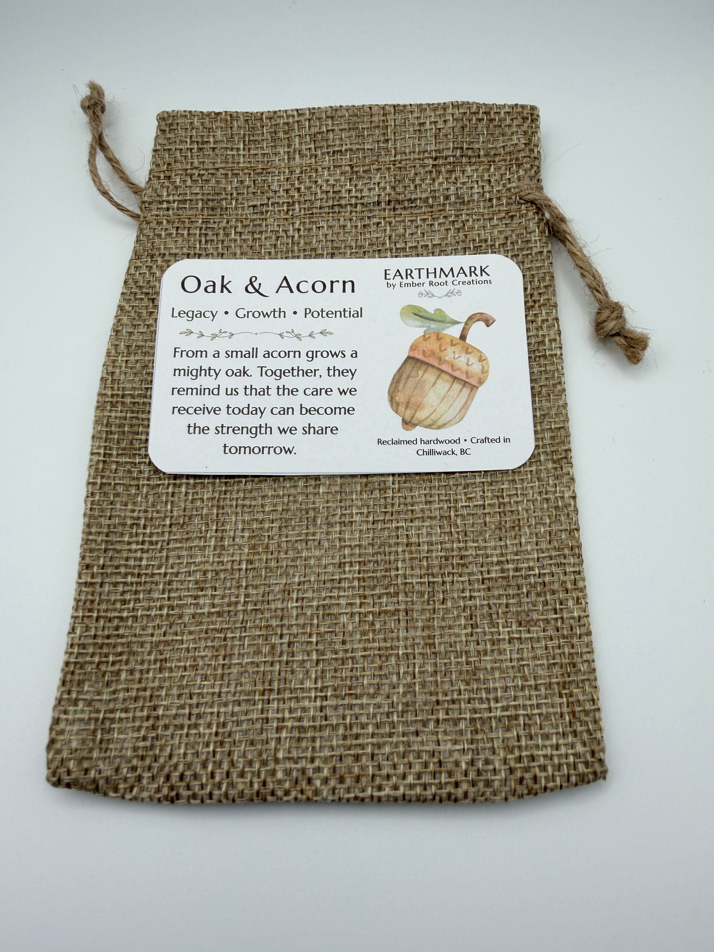 Oak & Acorn Pendant - Legacy, Growth and Potential