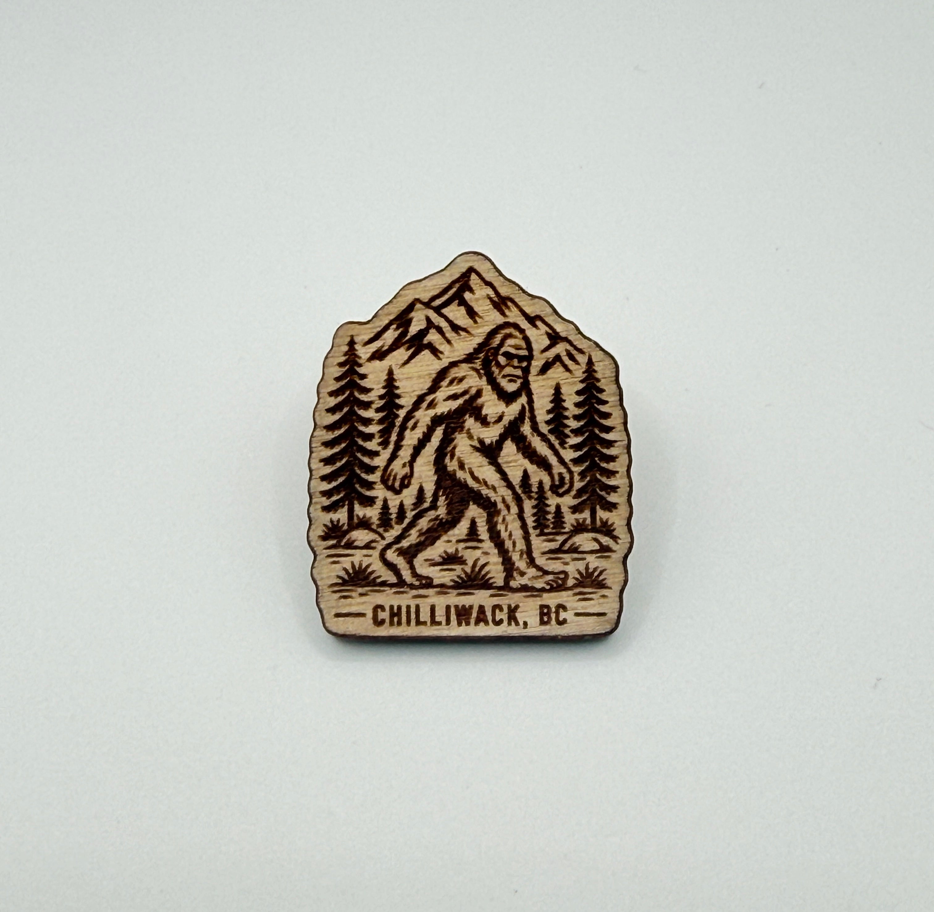 Chilliwack Sasquatch | Wooden Souvenir Pin
