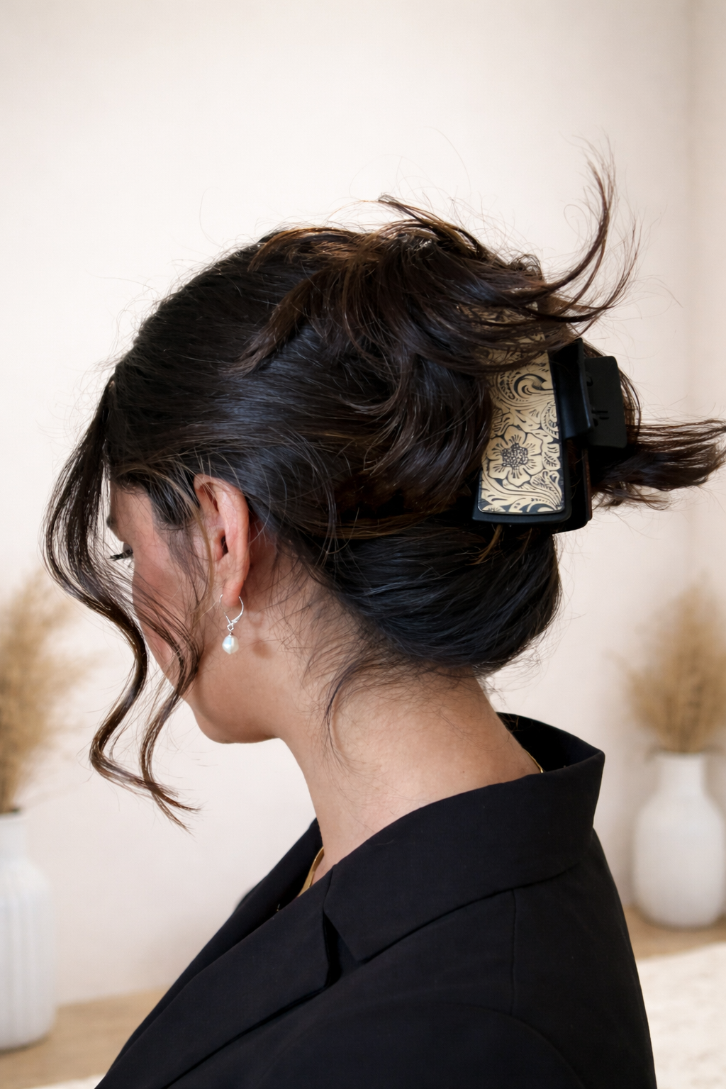 Nature inspired Wood Hair  Clips