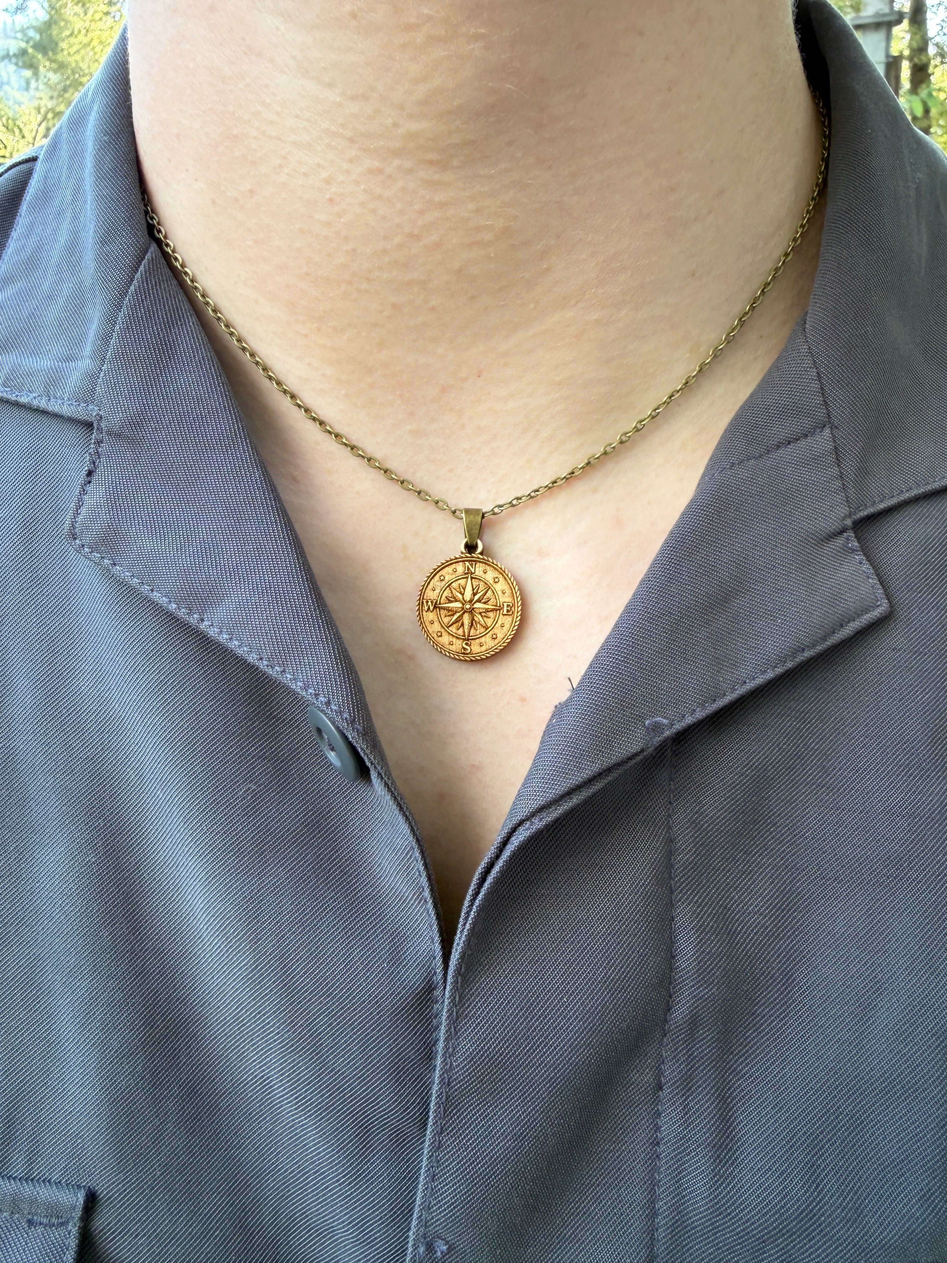 Compass Rose Pendant - Direction, Purpose and Courage