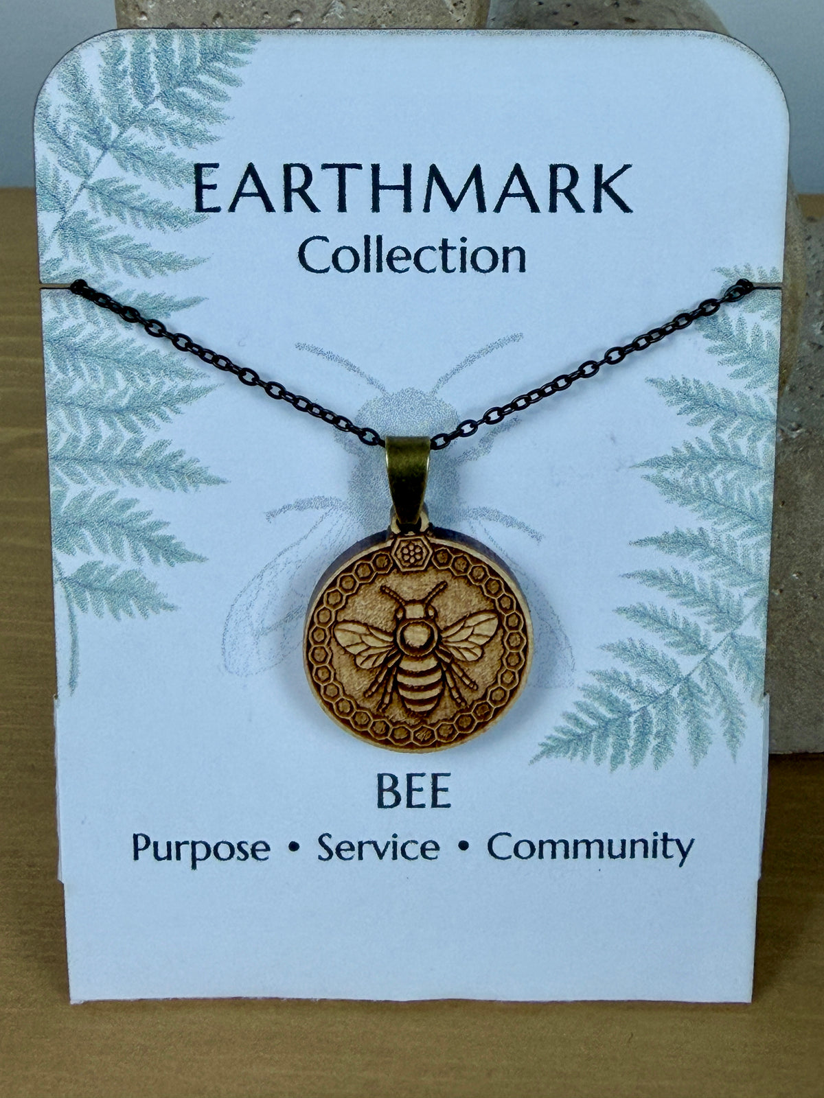 Bee Pendant - Purpose, Service and Community