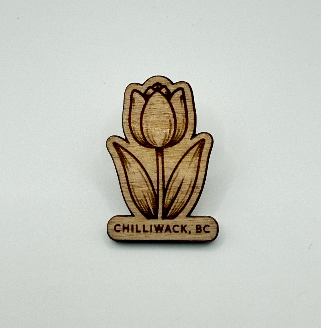 Chilliwack Tulip | Wooden Souvenir Pin