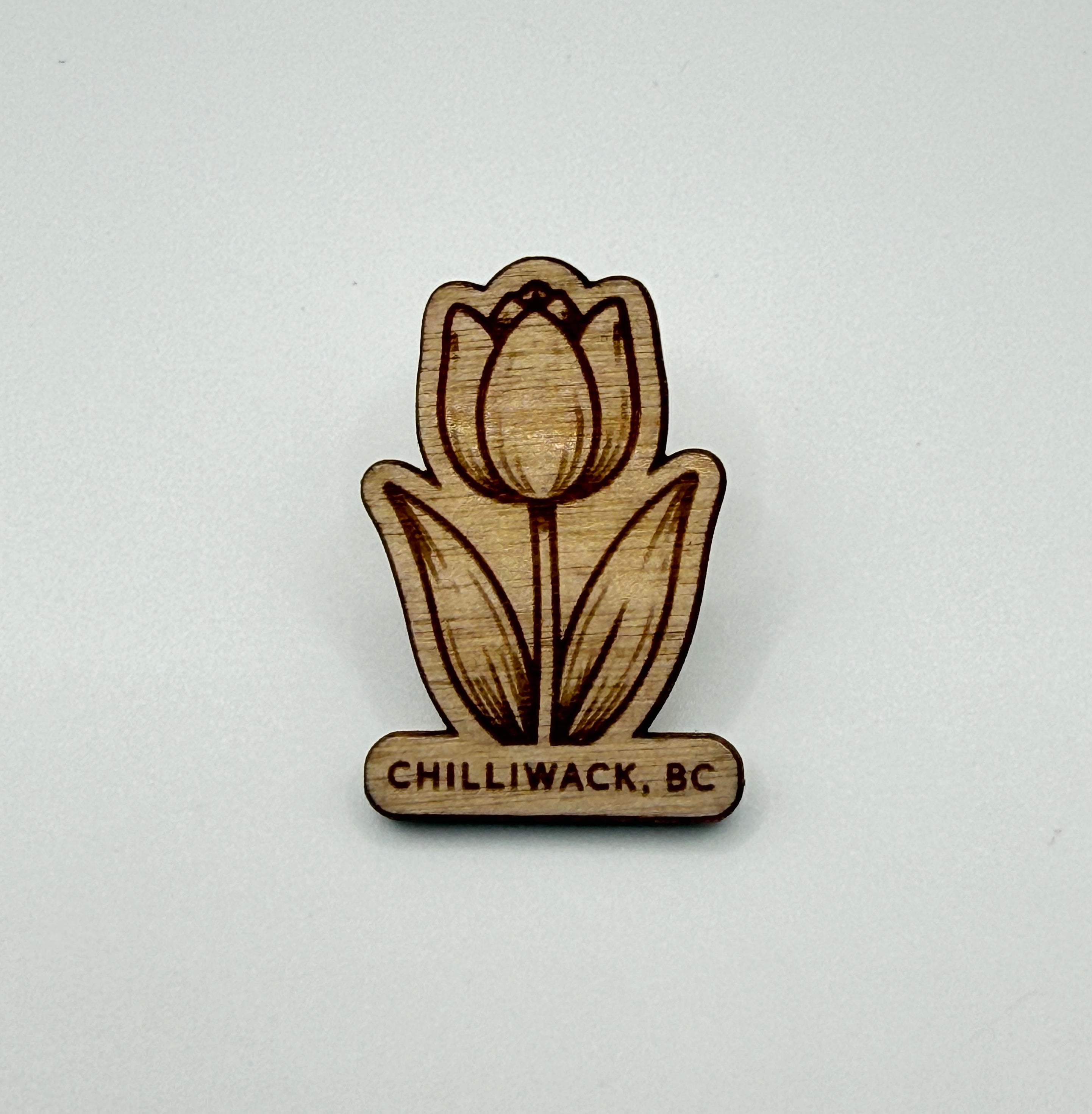 Chilliwack Tulip | Wooden Souvenir Pin