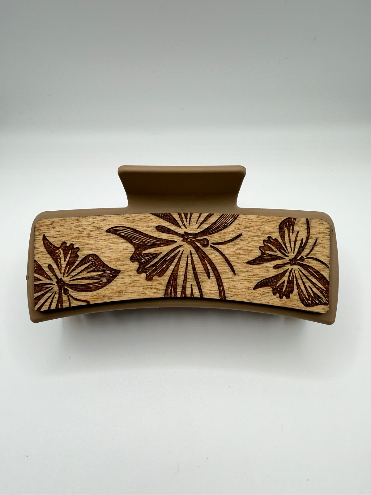Butterfly Wood Hair Clip