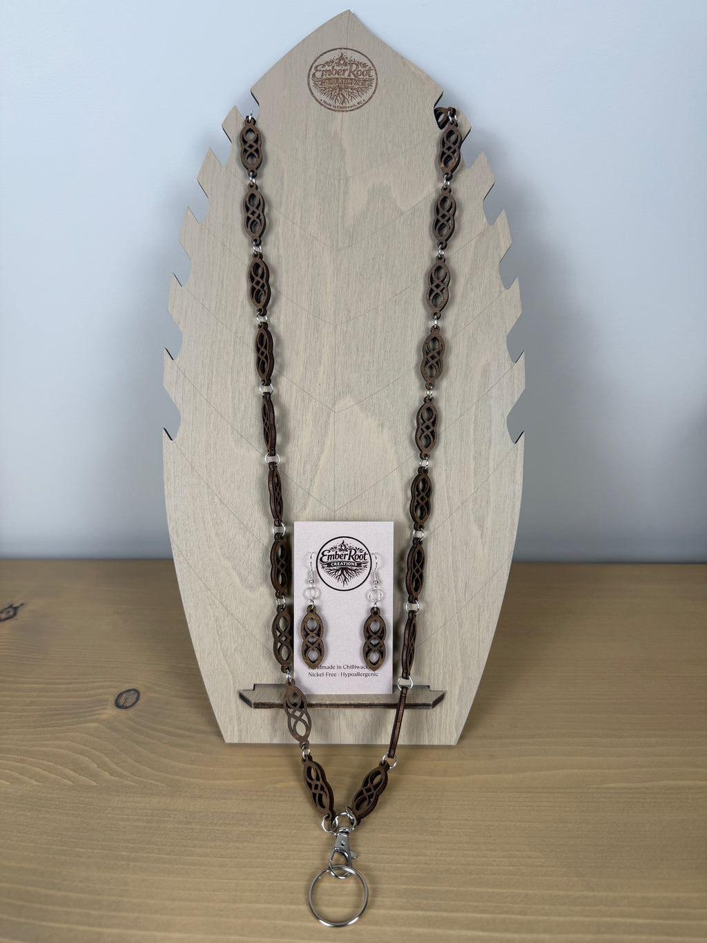 Wood Link Lanyard set
