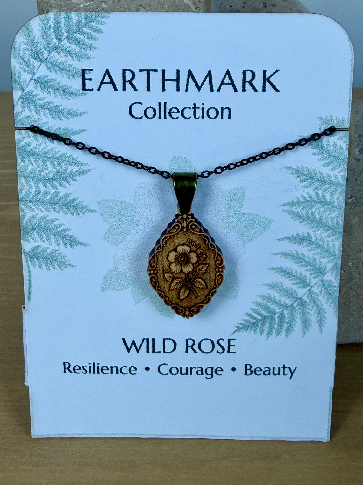 Wild Rose Pendant - Resilience, Courage and Beauty