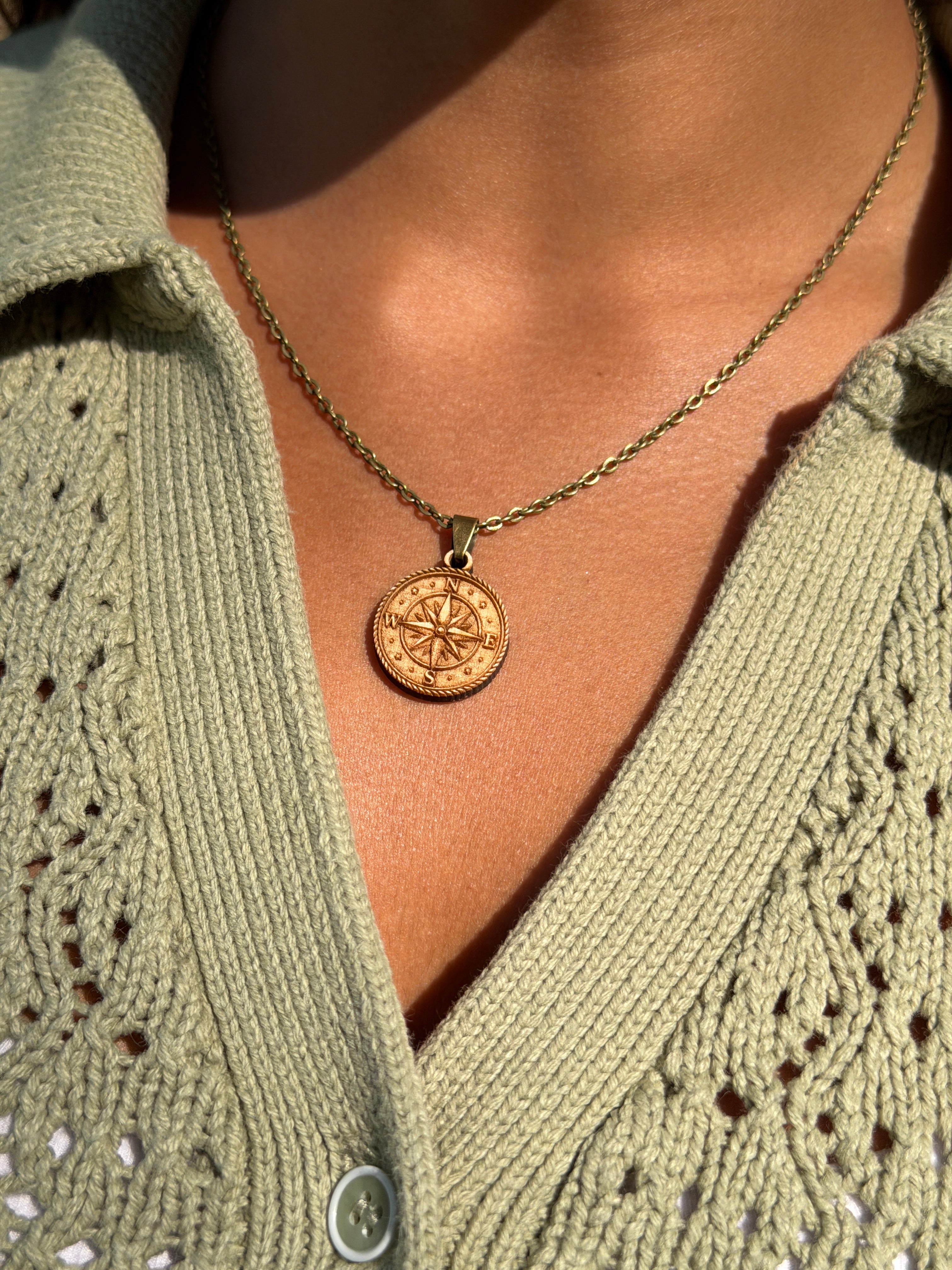 Compass Rose Pendant - Direction, Purpose and Courage