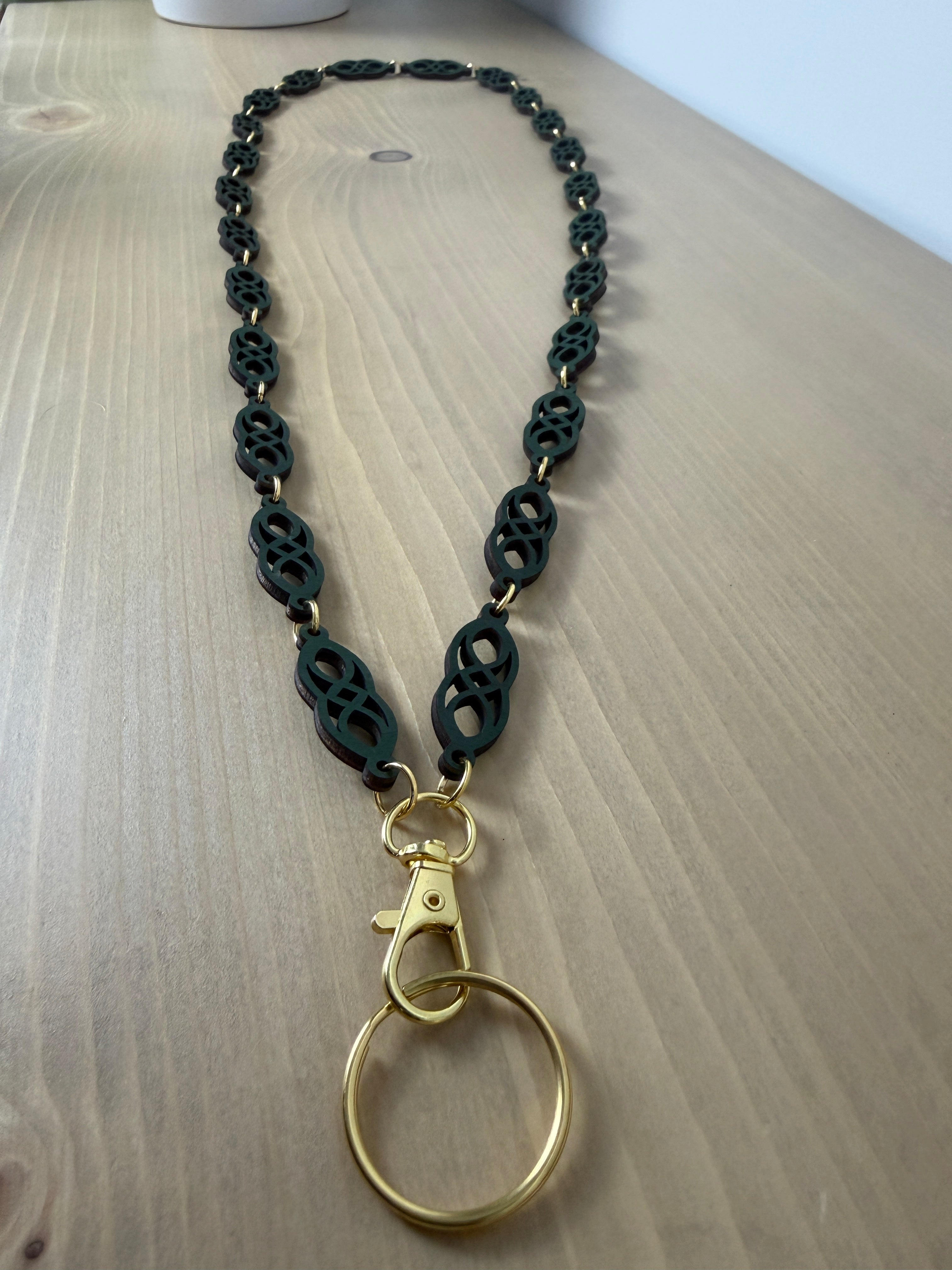 Wood Link Lanyard set