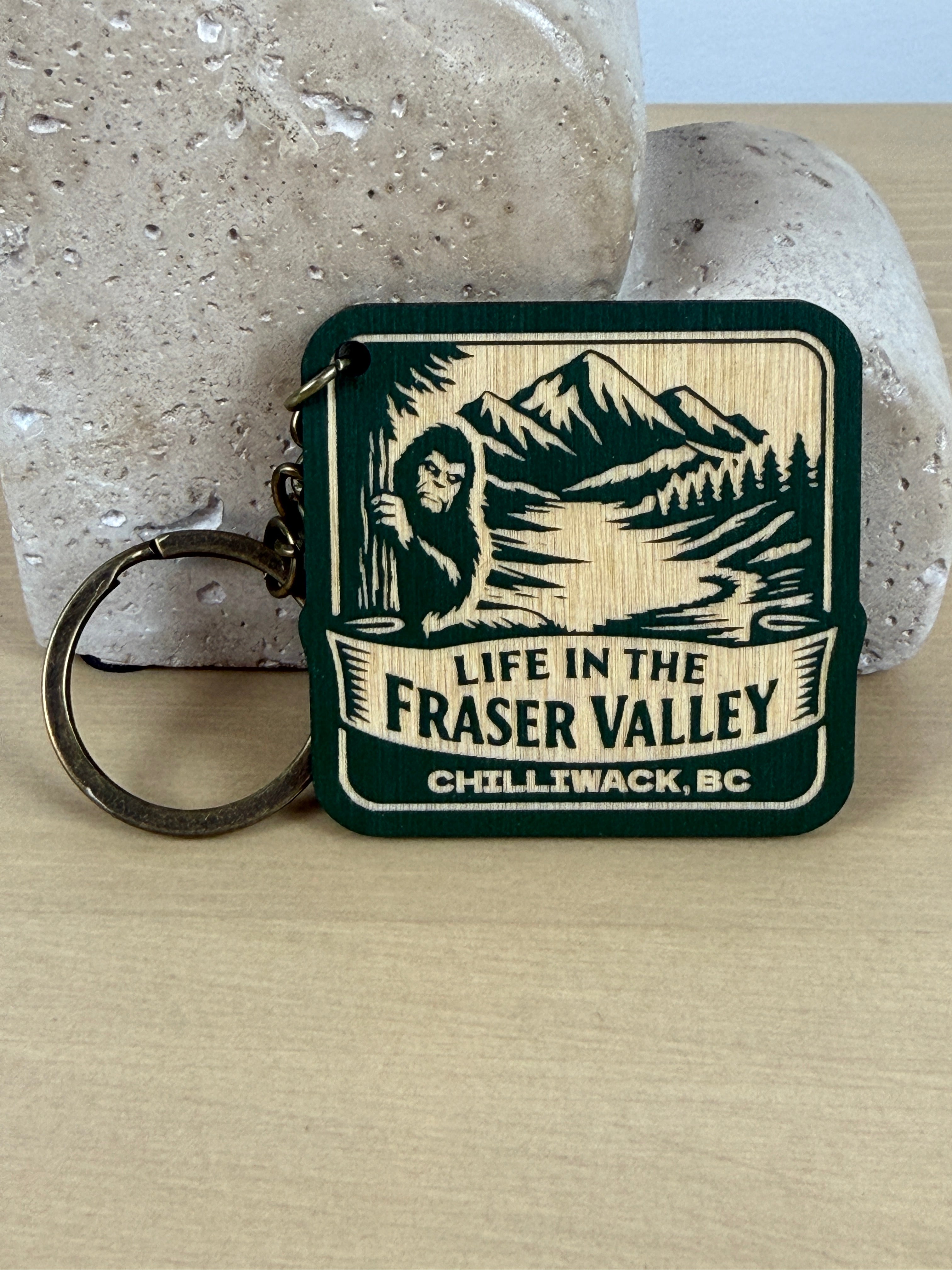 Life in the Fraser Valley Keychain - Chilliwack - Sasquatch