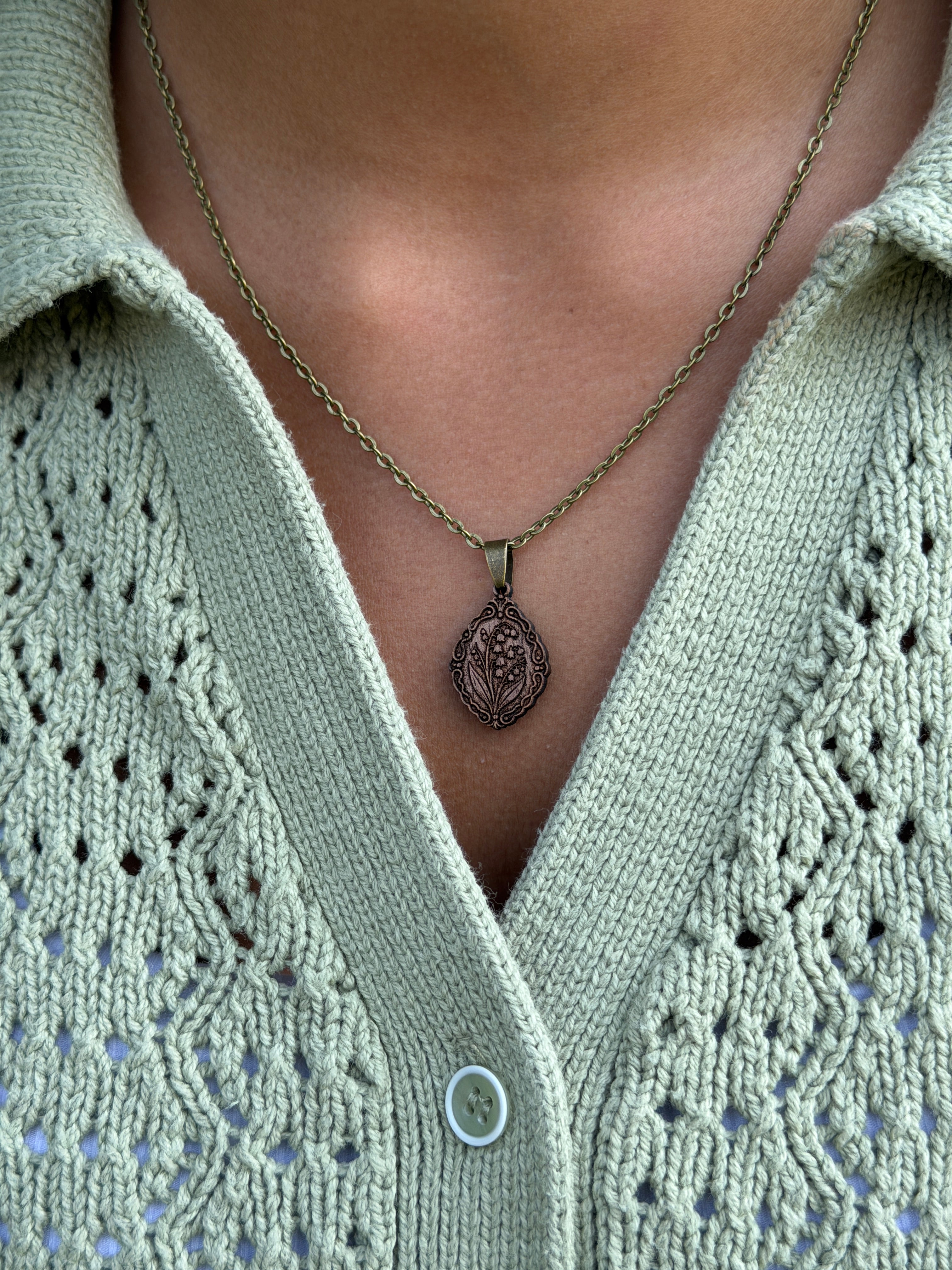 Lily of the Valley Pendant - Grace, Hope, and Renewal