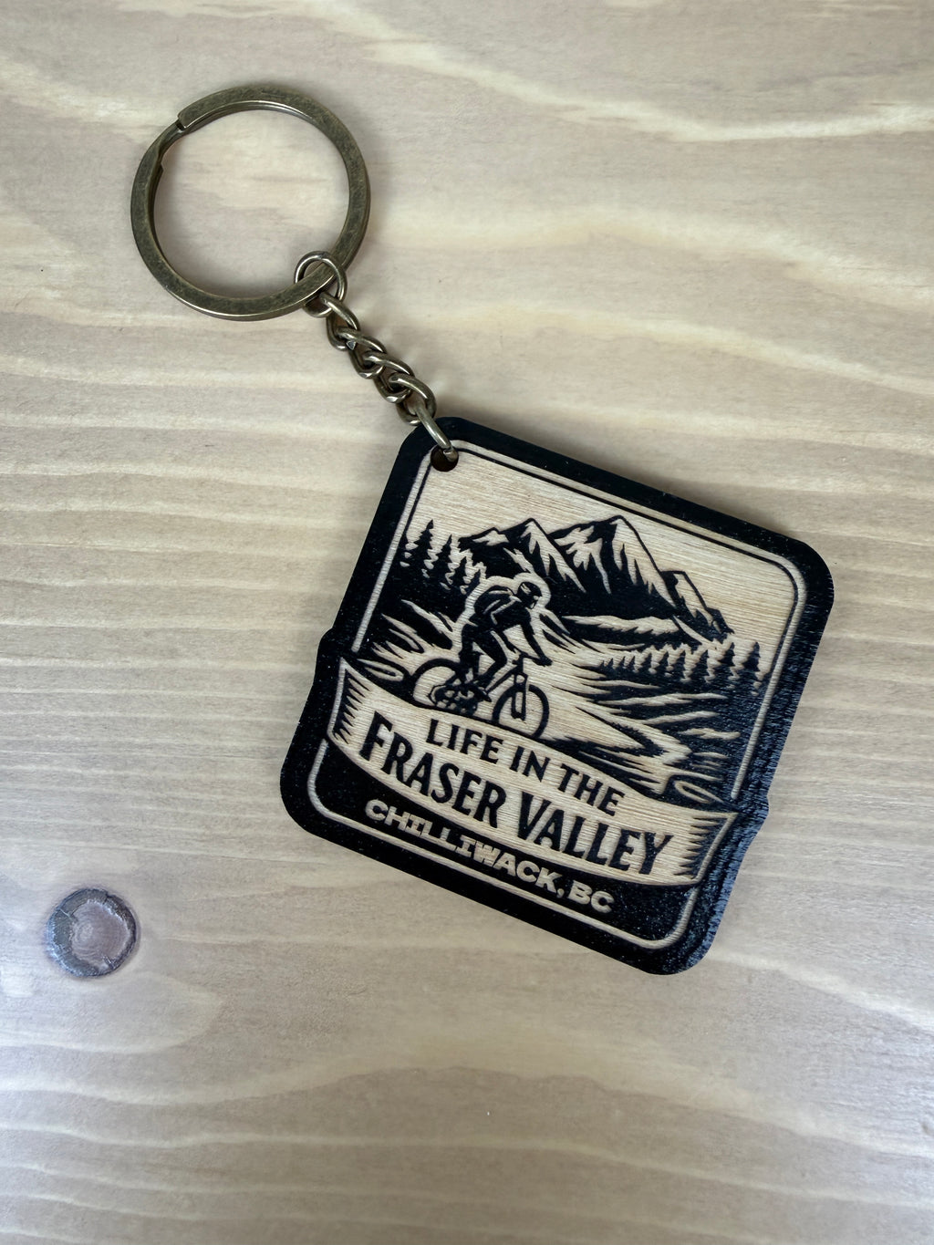Life in the Fraser Valley Keychain - Chilliwack - Mountain Biking