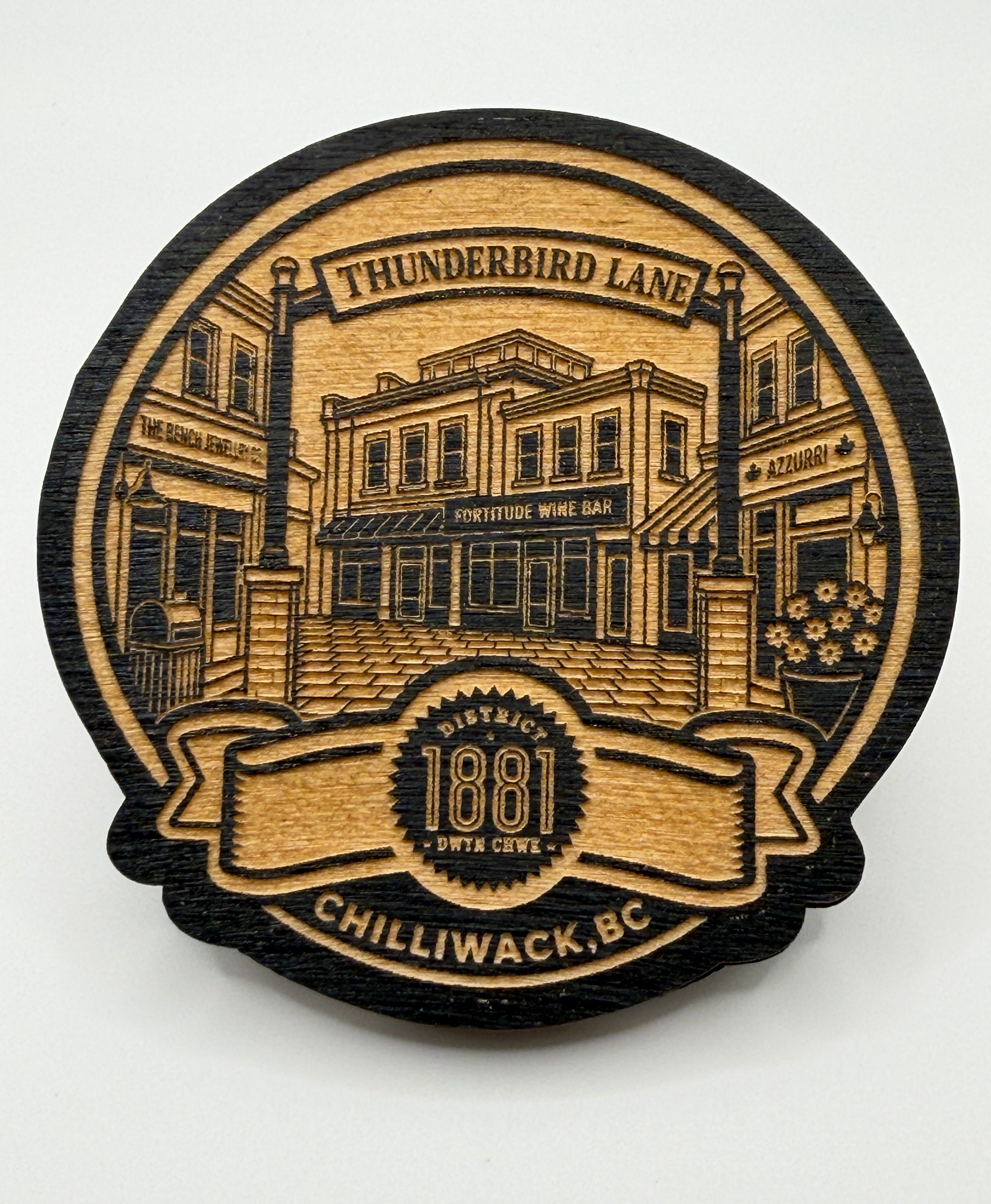 District 1881 Keepsake Magnet – Chilliwack, BC

(Variants: Sasquatch Alley, Woolly Dog Alley, Thunderbird Lane)