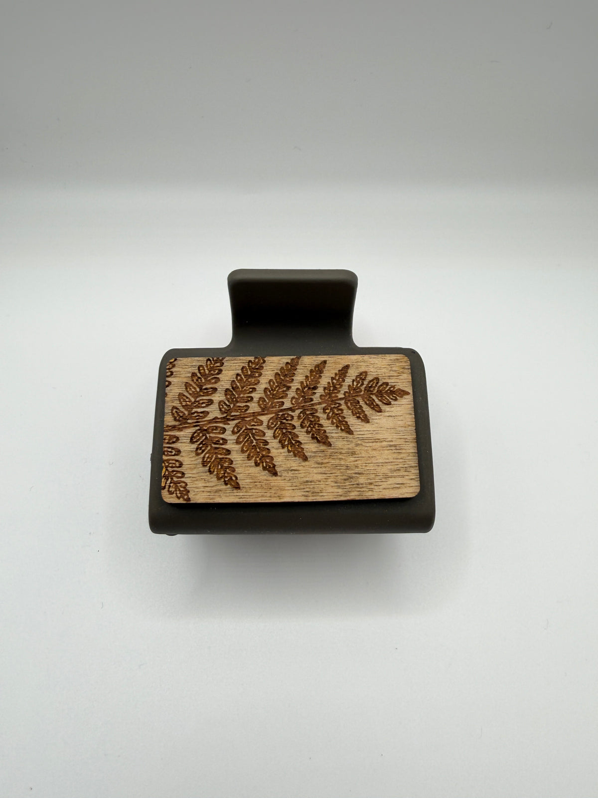 Fern Wood Hair Clip