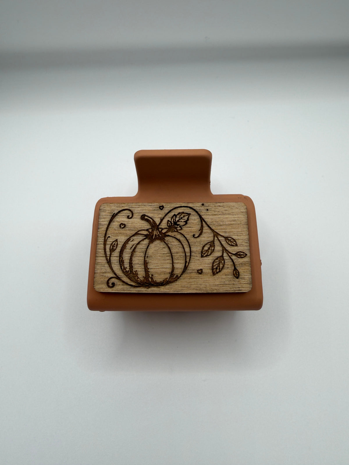Autumn Pumpkin
Wood Hair Clip