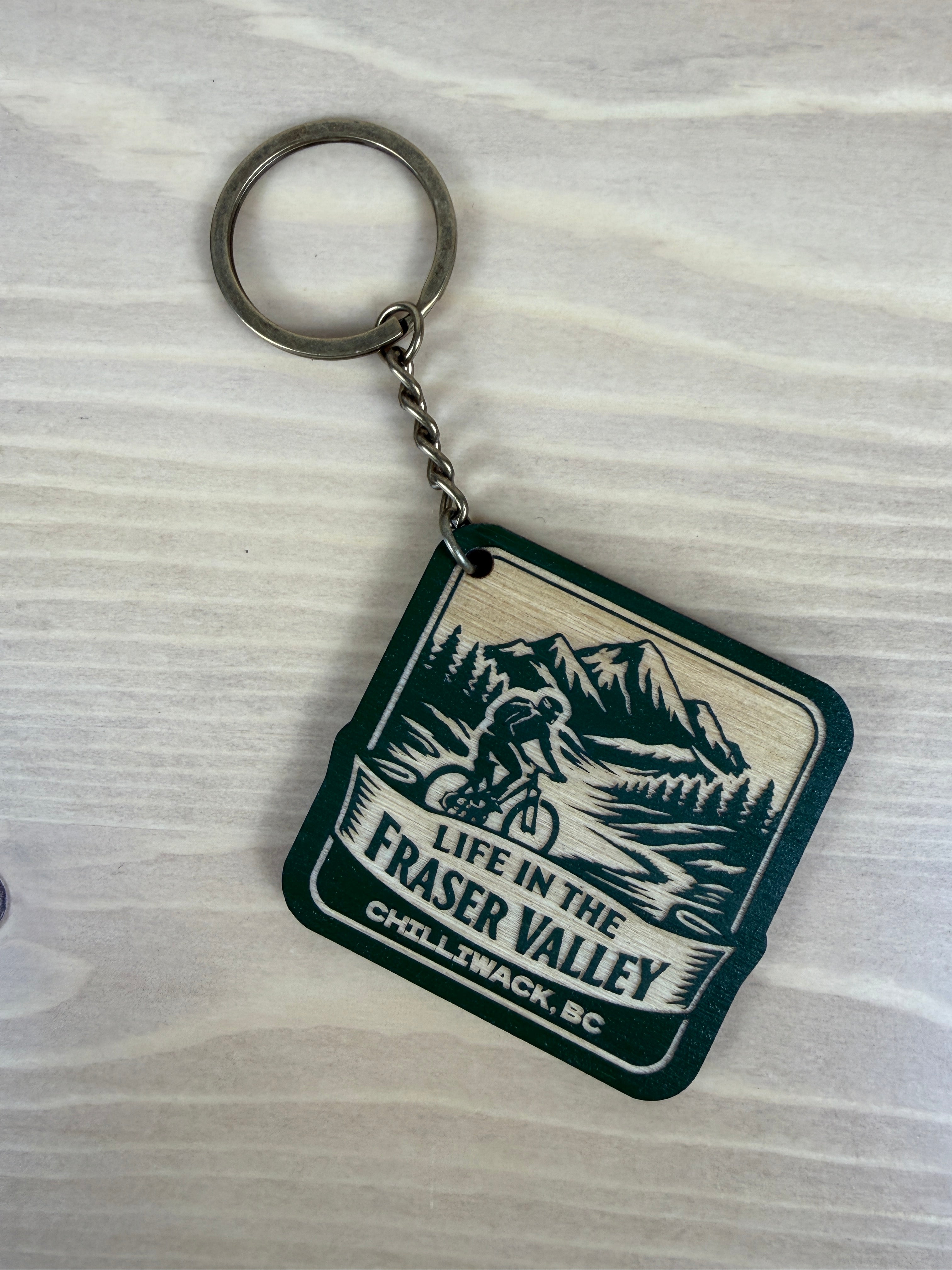 Life in the Fraser Valley Keychain - Chilliwack - Mountain Biking