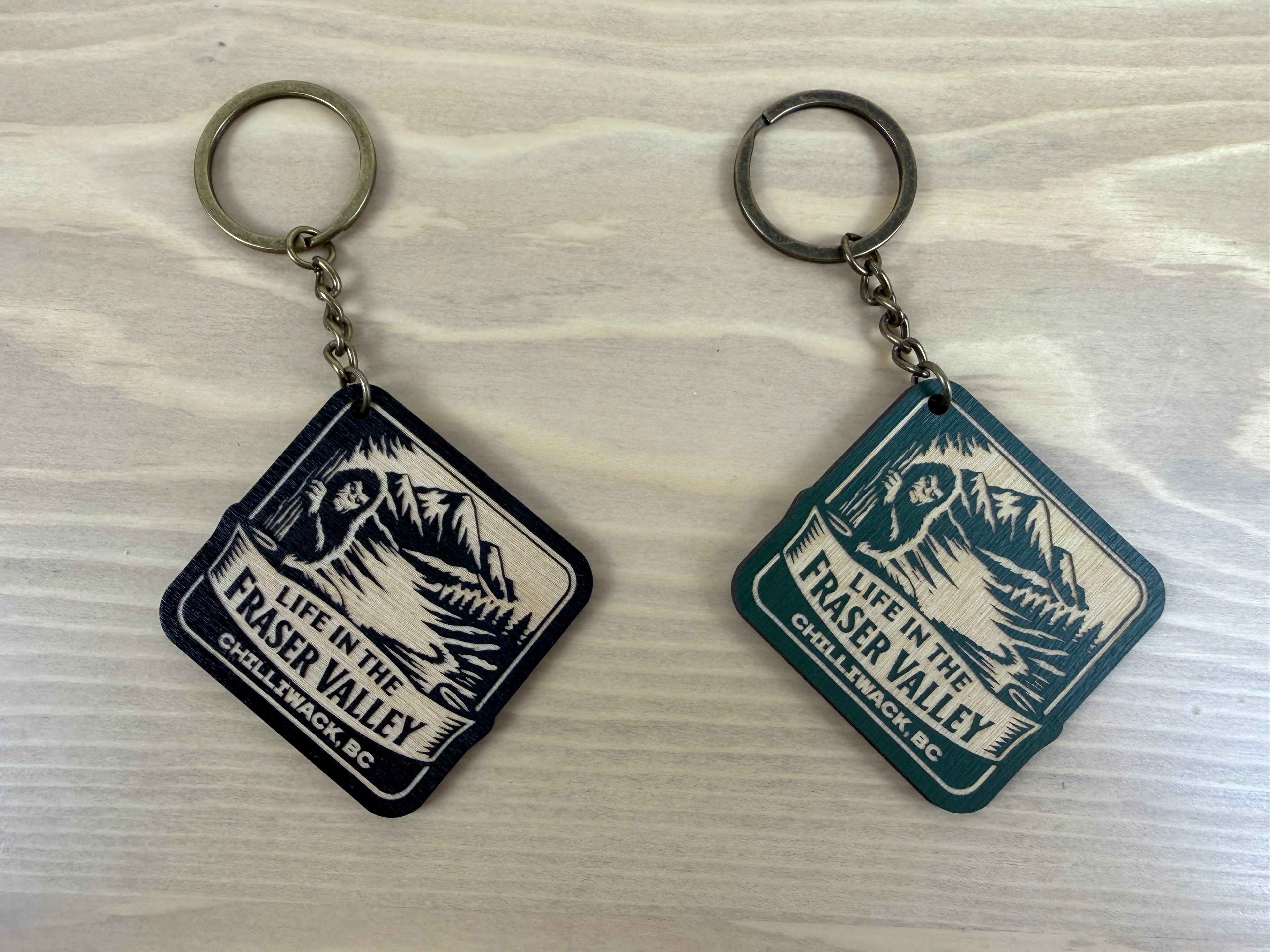 Life in the Fraser Valley Keychain - Chilliwack - Sasquatch