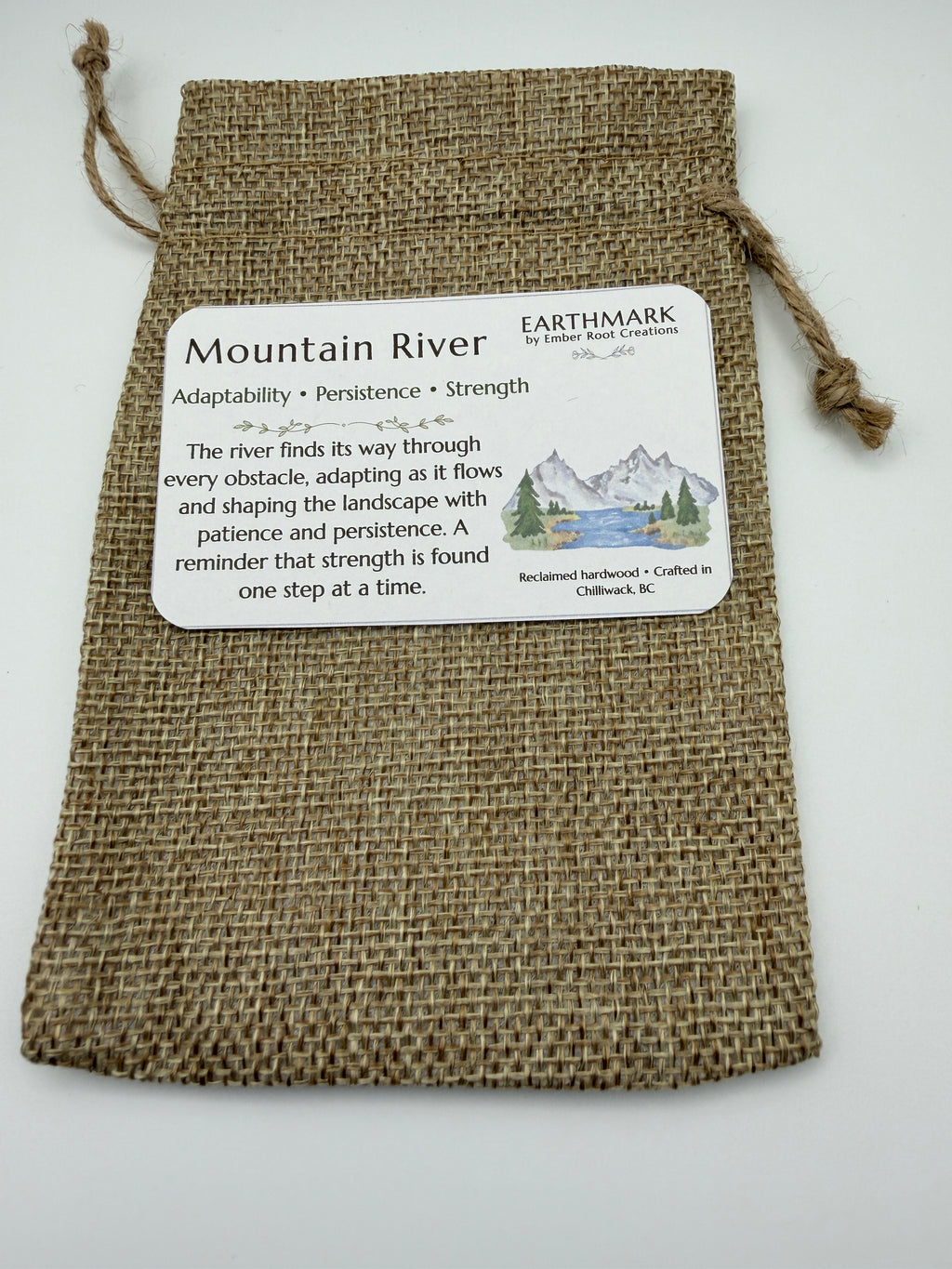Mountain River Pendant - Adaptability, Persistence and Strength