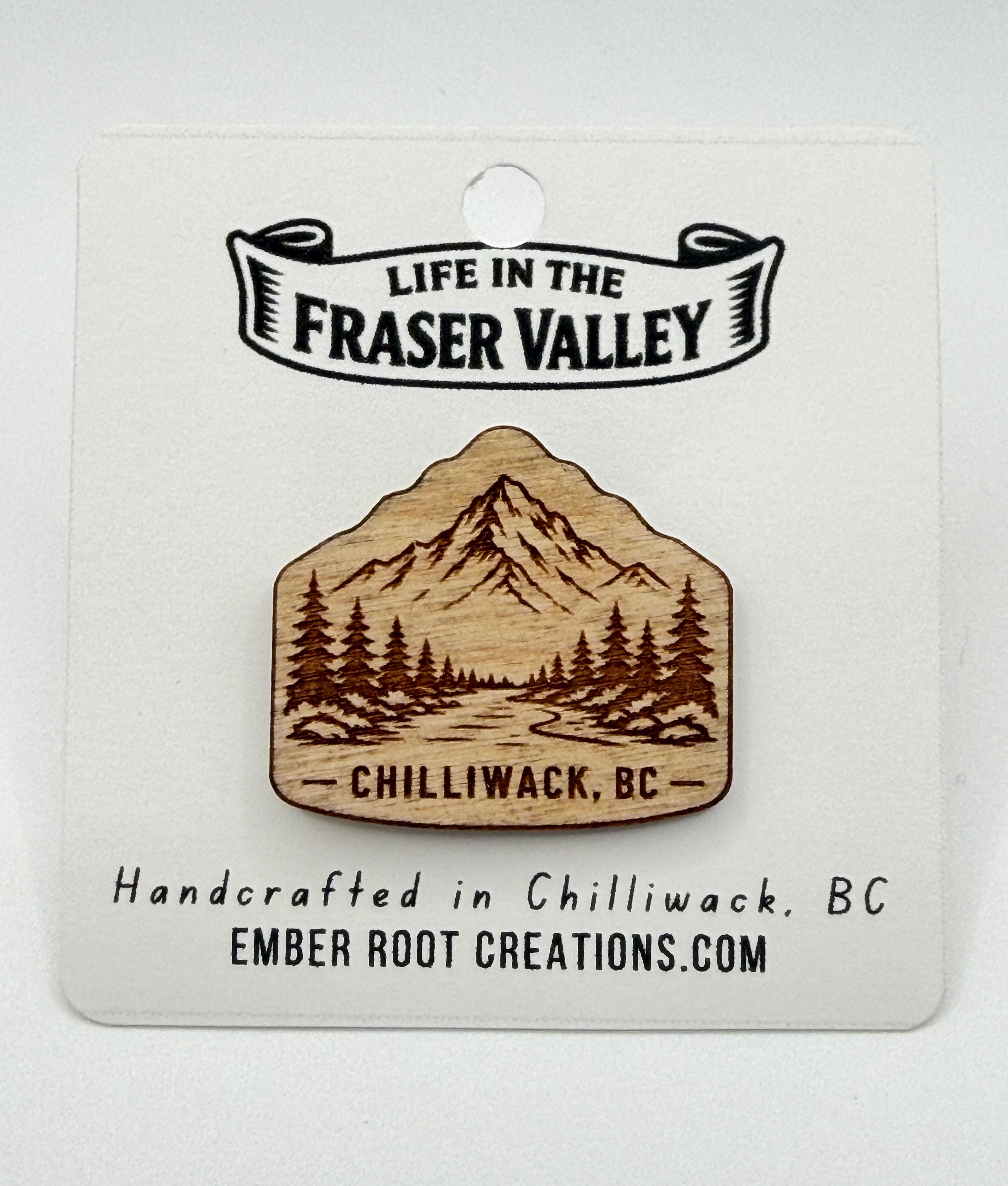Chilliwack Mountain | Wooden Souvenir Pin