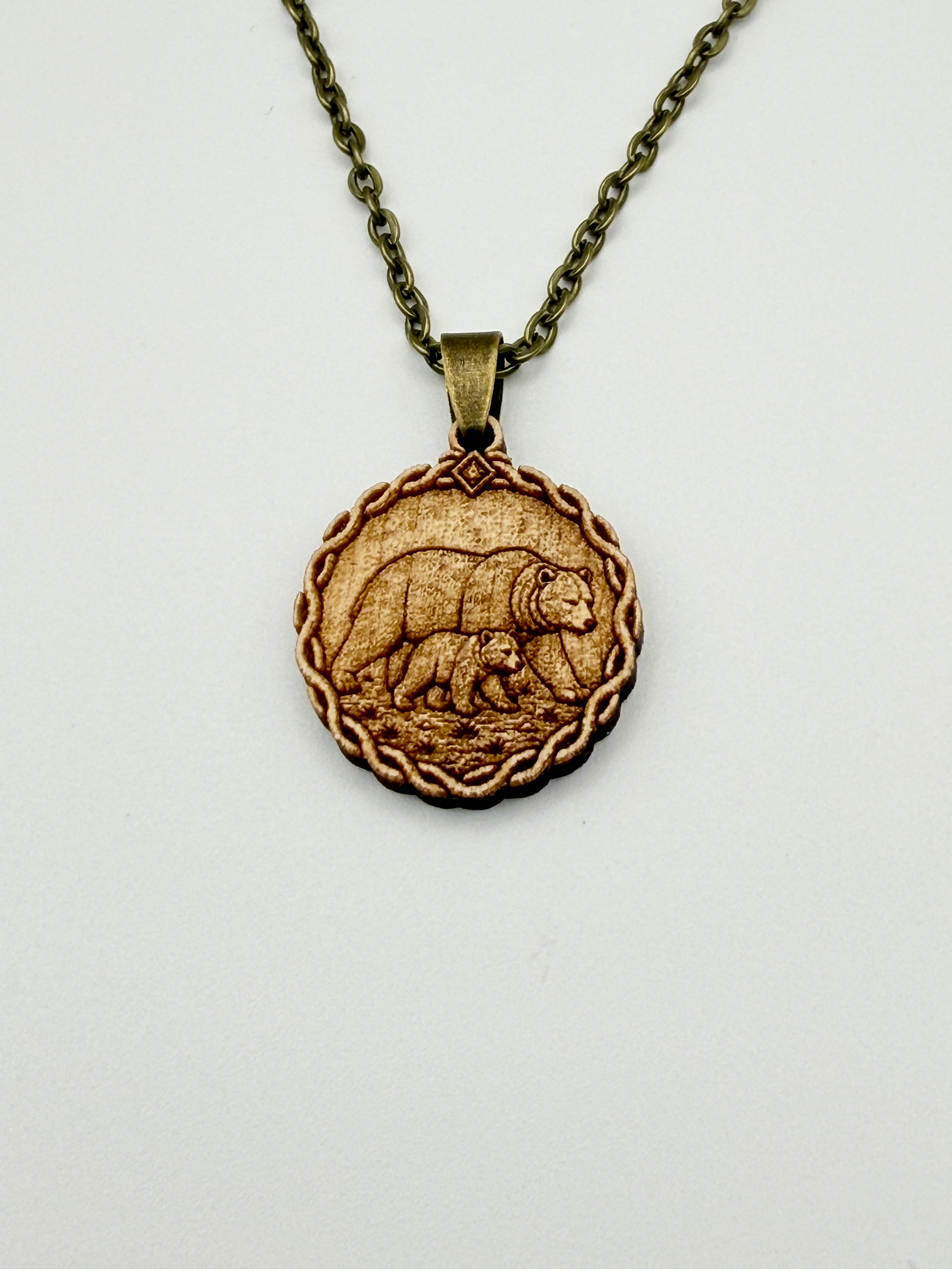 Bear & Cub Pendant - Family, Devotion and Belonging
