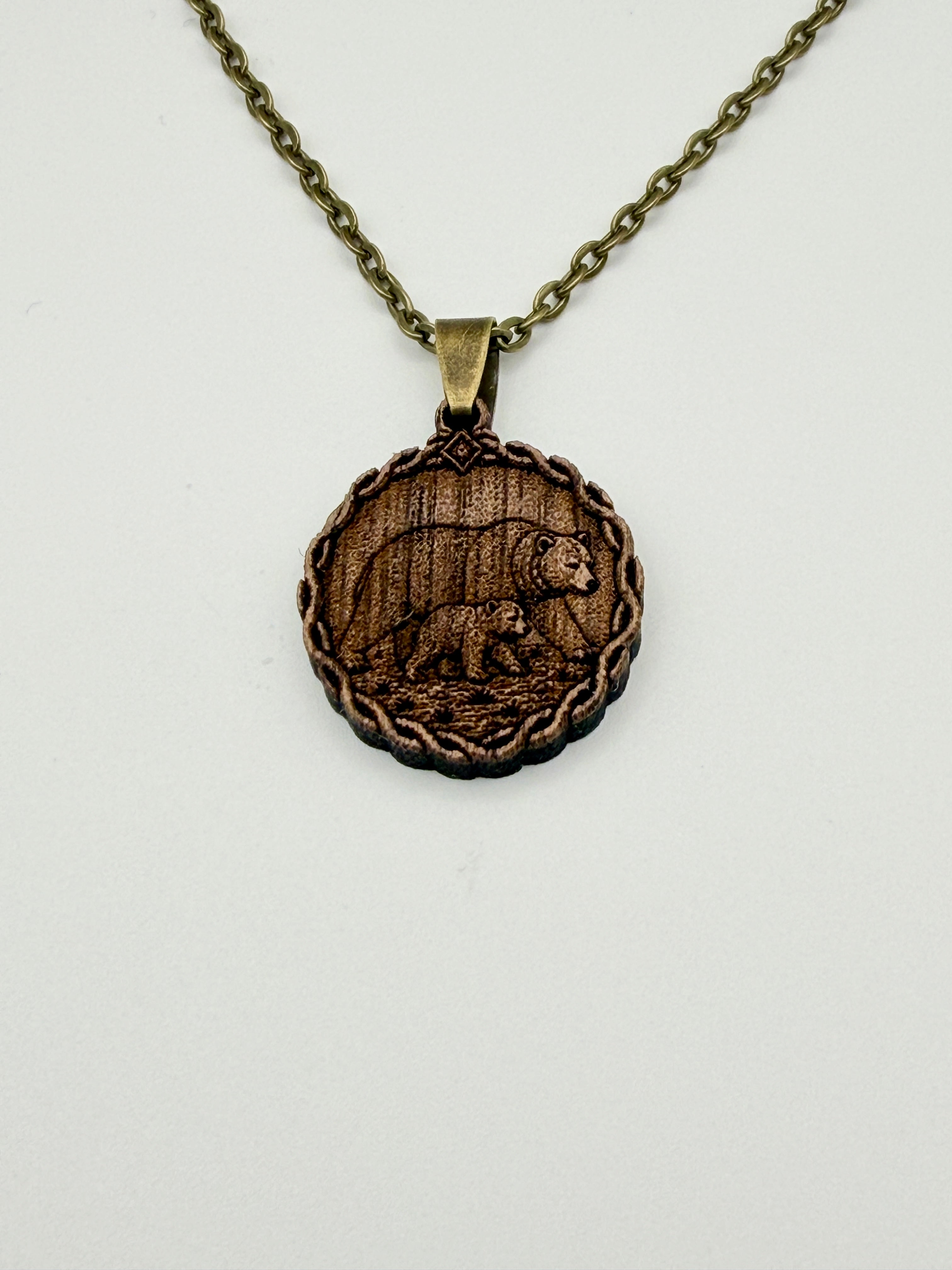 Bear & Cub Pendant - Family, Devotion and Belonging