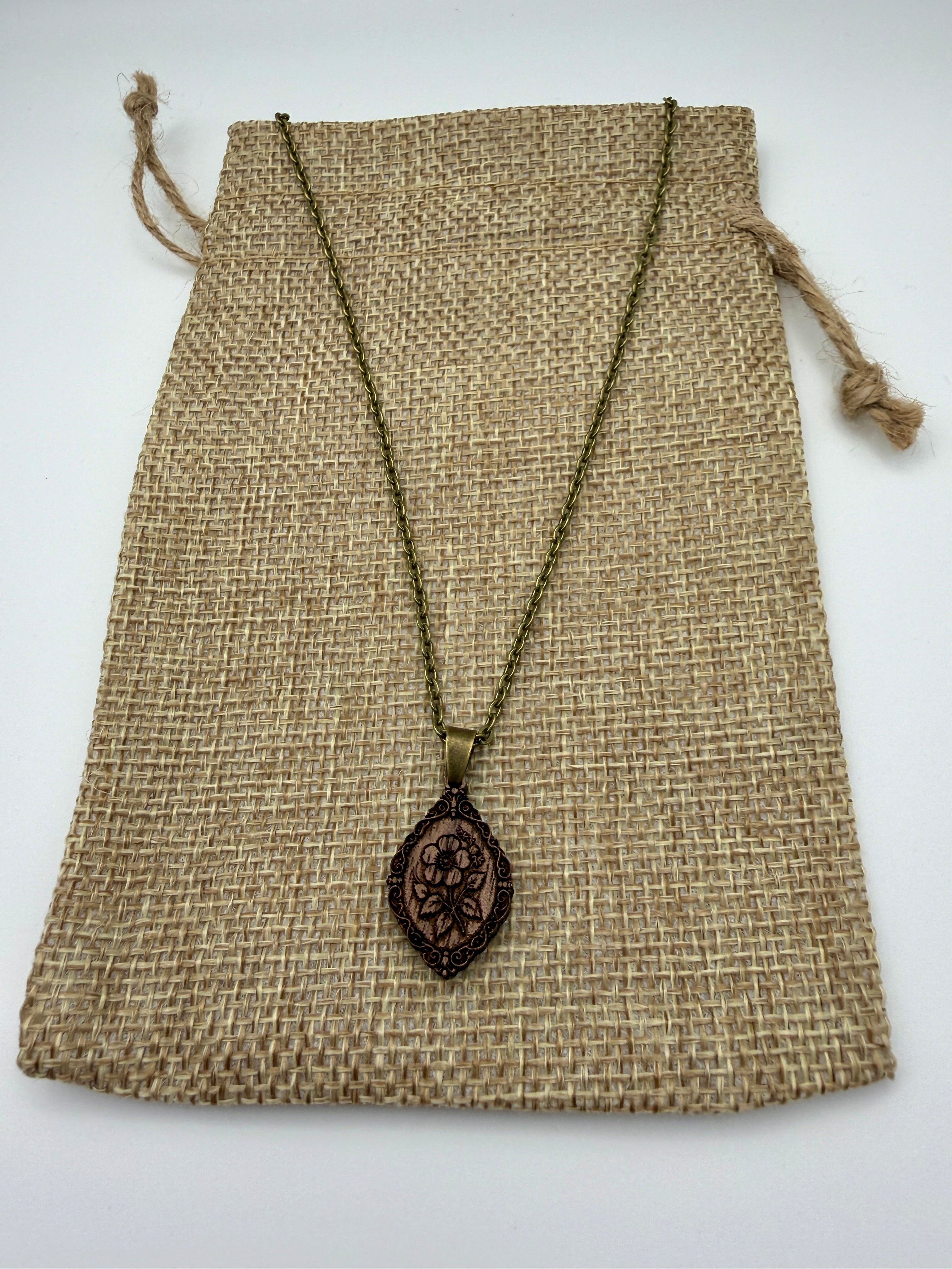 Wild Rose Pendant - Resilience, Courage and Beauty