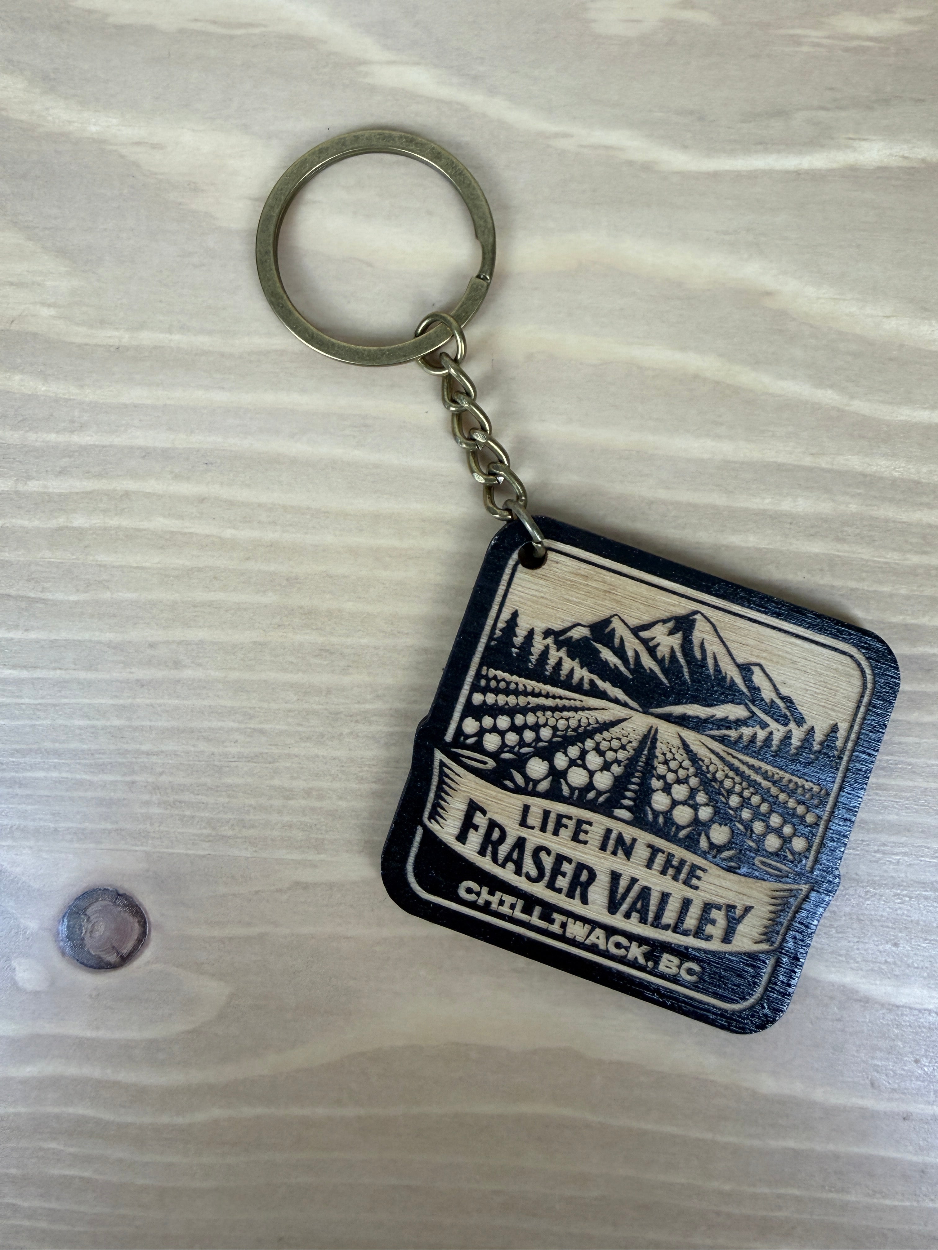 Life in the Fraser Valley Keychain - Chilliwack - Tulip fields