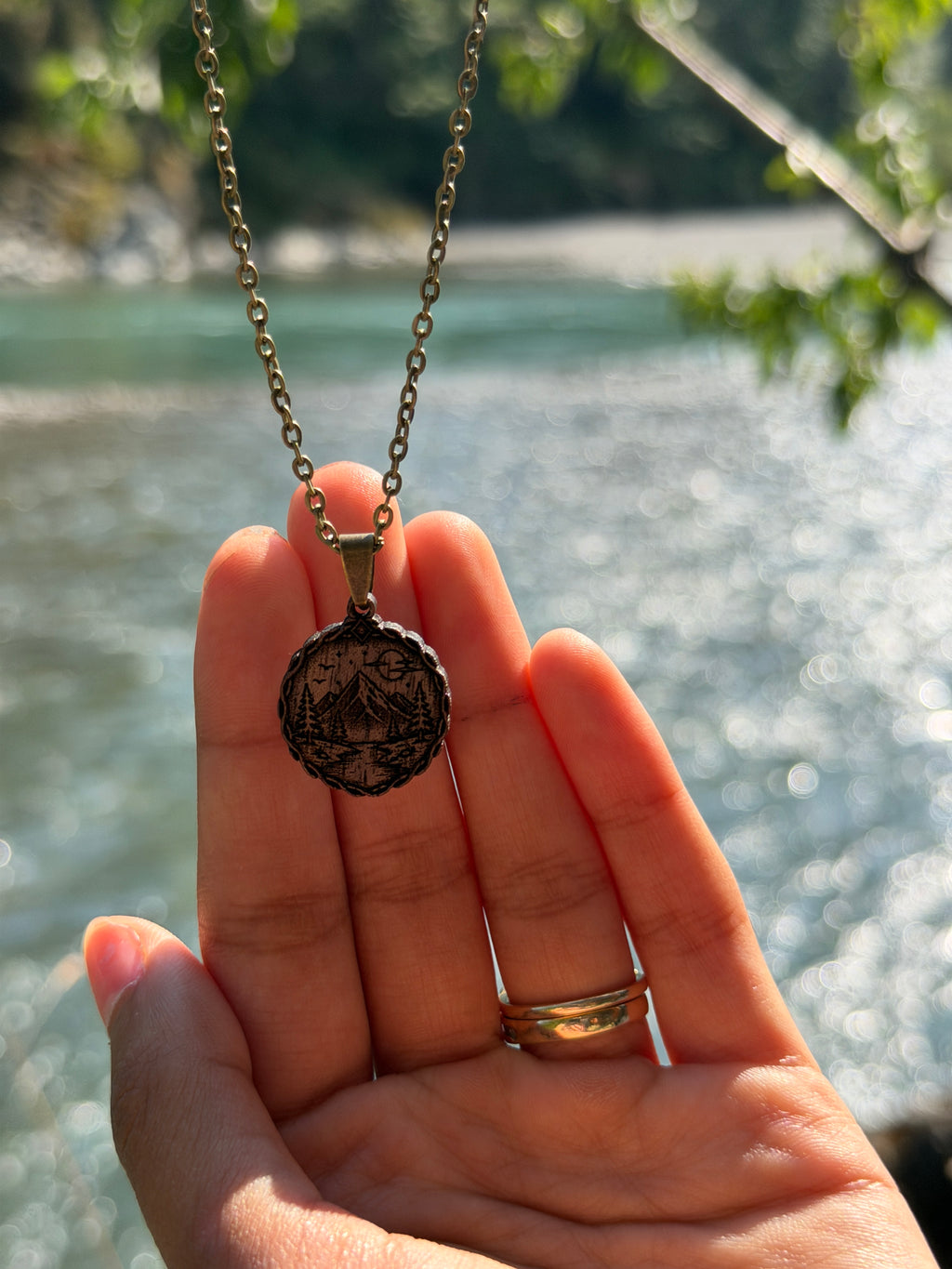 Mountain River Pendant - Adaptability, Persistence and Strength