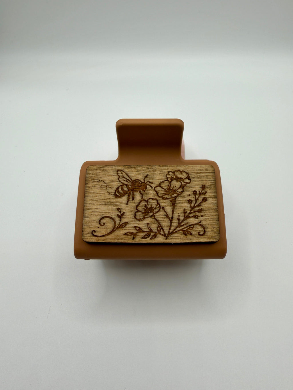Honeybee Wood Hair Clip